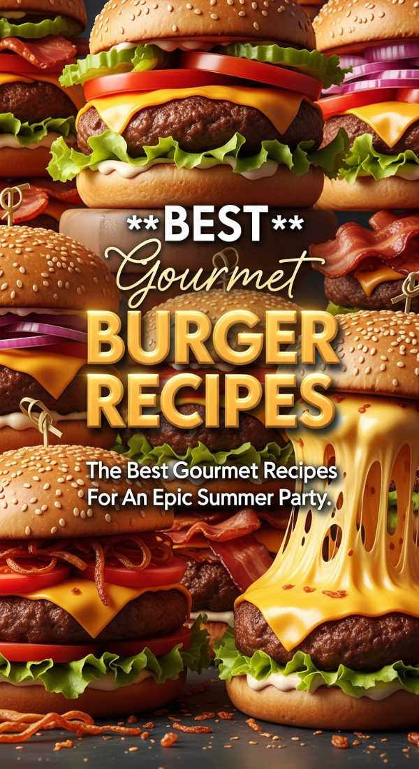 Gourmet Burger Recipes For An Epic Summer Party 69e9c3449ac24