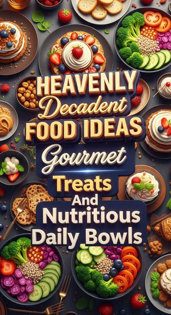 Gourmet Dessert And Healthy Bowl Pairings