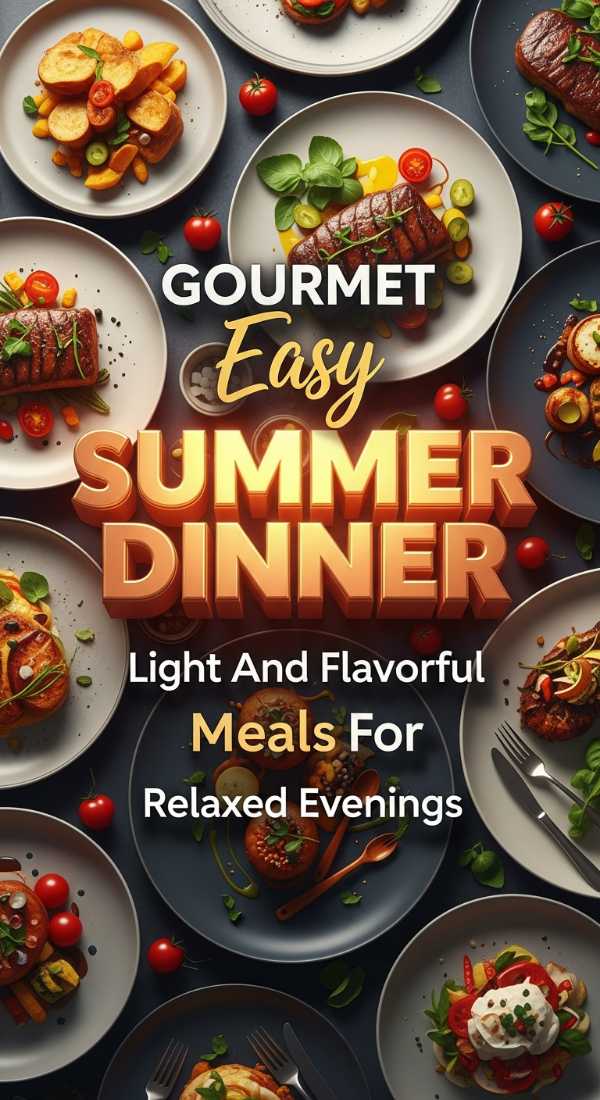 Gourmet Easy Summer Dinner Ideas For Relaxed Evenings 69edbaf959cf8