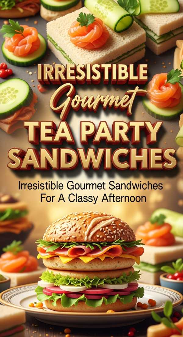 Gourmet Tea Party Sandwich Ideas 69dfdaec54003