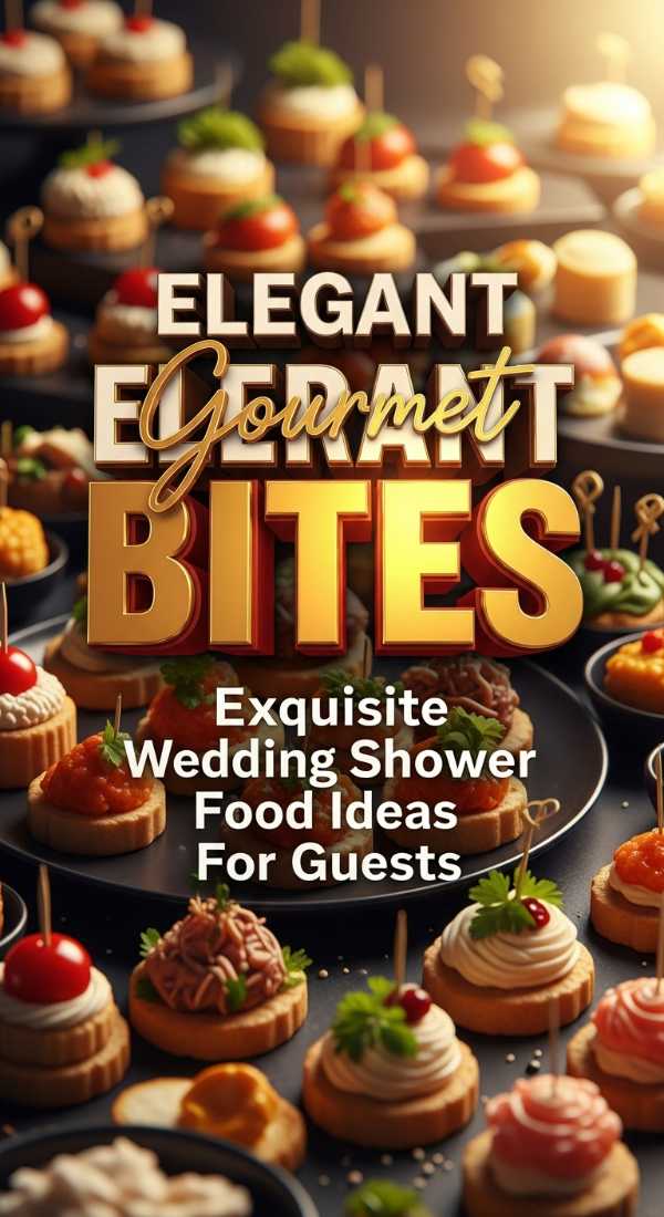 Gourmet Wedding Shower Food Inspiration