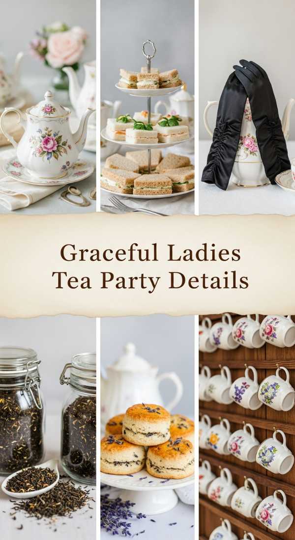 Graceful Ladies Tea Party Details 69df235092d16