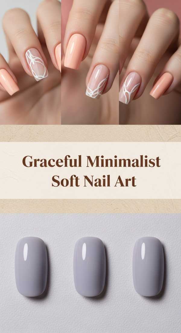 Graceful Minimalist Soft Nail Art 69eb72725ea0d