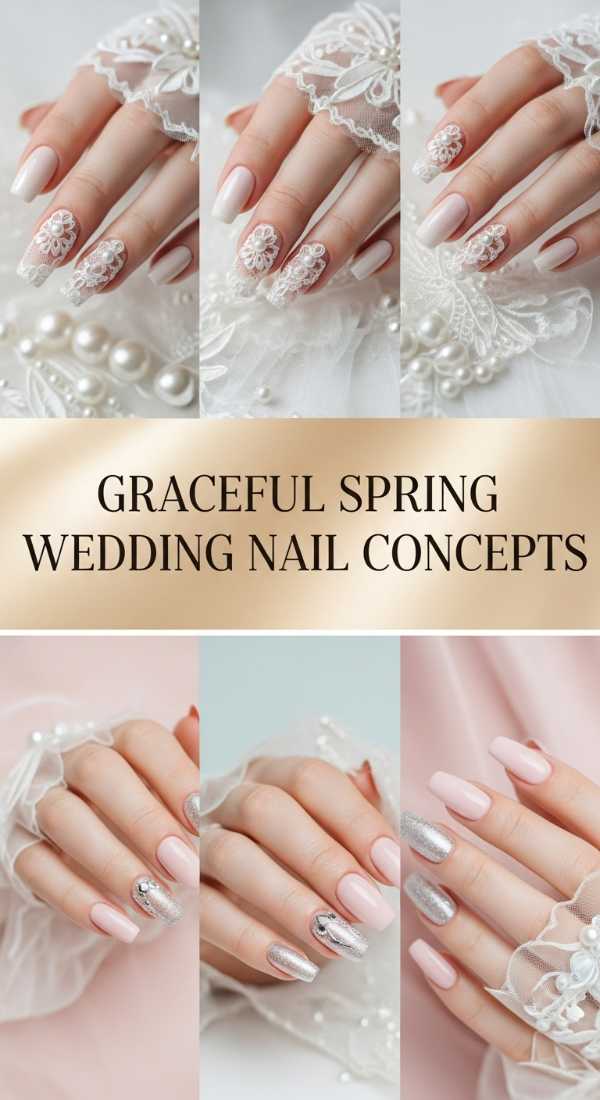 Graceful Spring Wedding Nail Concepts 69ee40989ac42