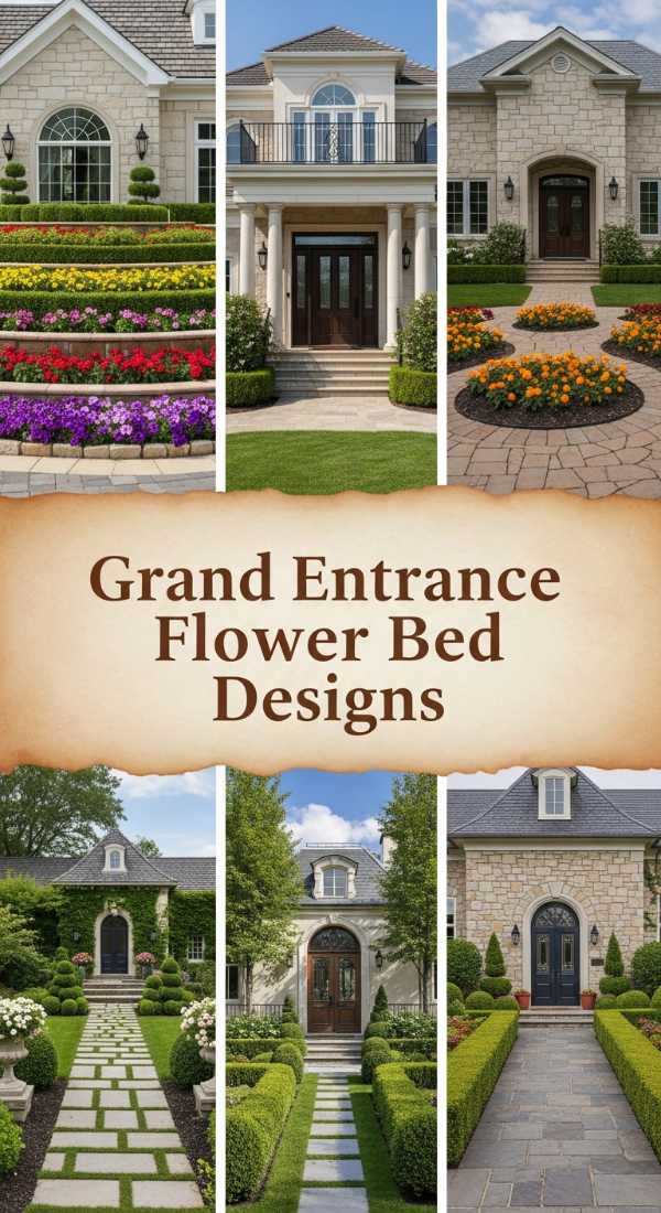 Grand Entrance Flower Bed Designs 69f0e5c3e057c