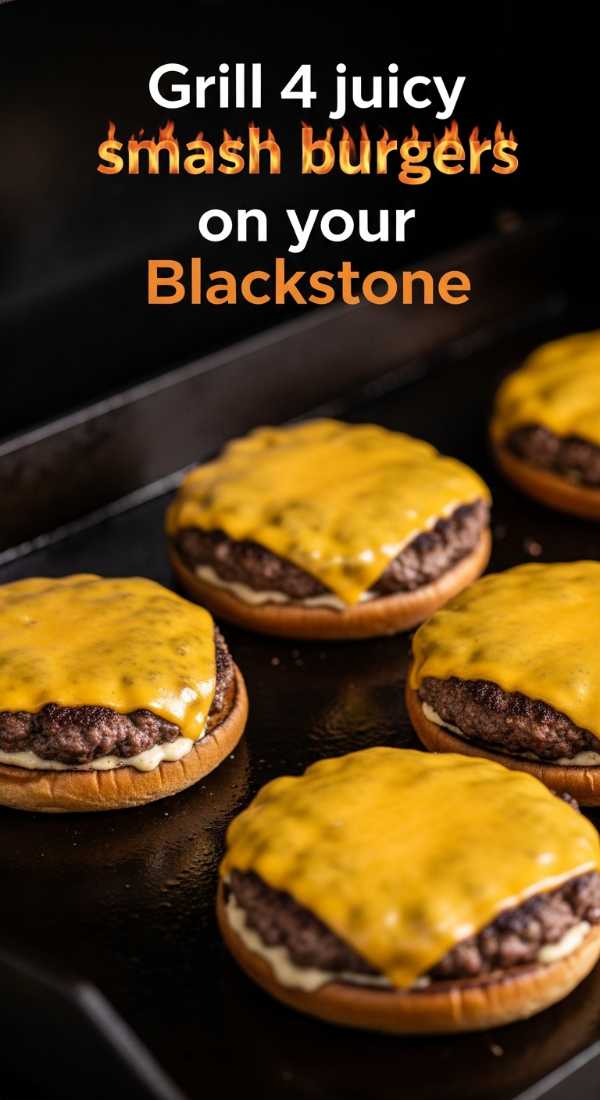 Grill 4 Juicy Smash Burgers On Your Blackstone 69ec86de66028