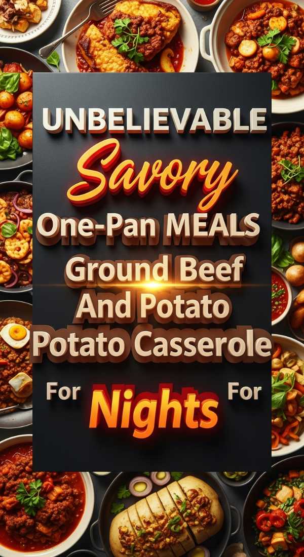 Ground Beef and Potato One Pan Casserole