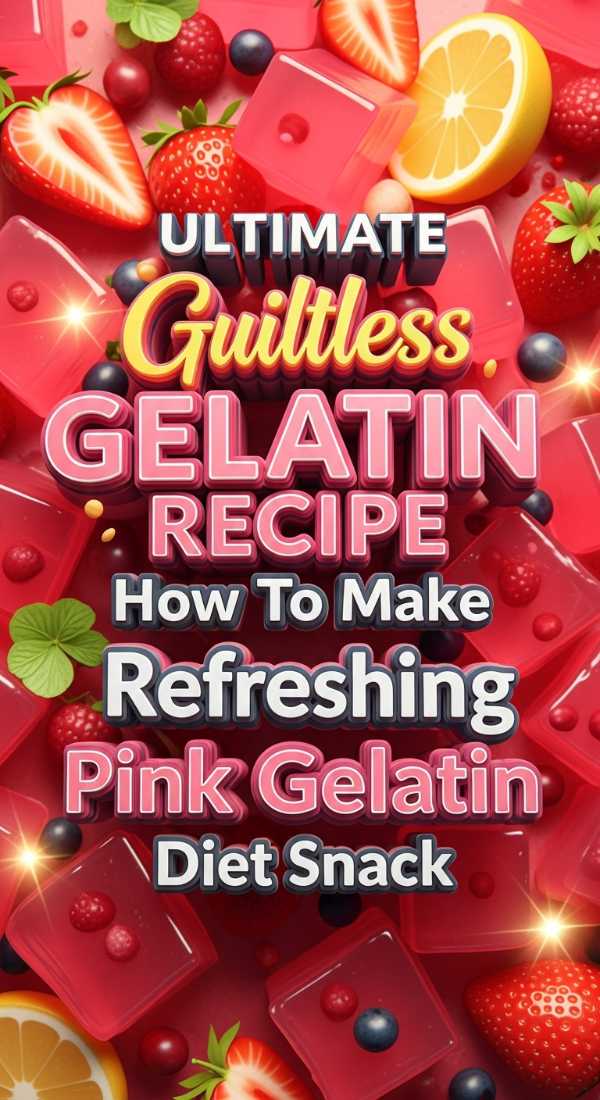 Healthy Pink Gelatin Diet Recipe For Weight Loss
