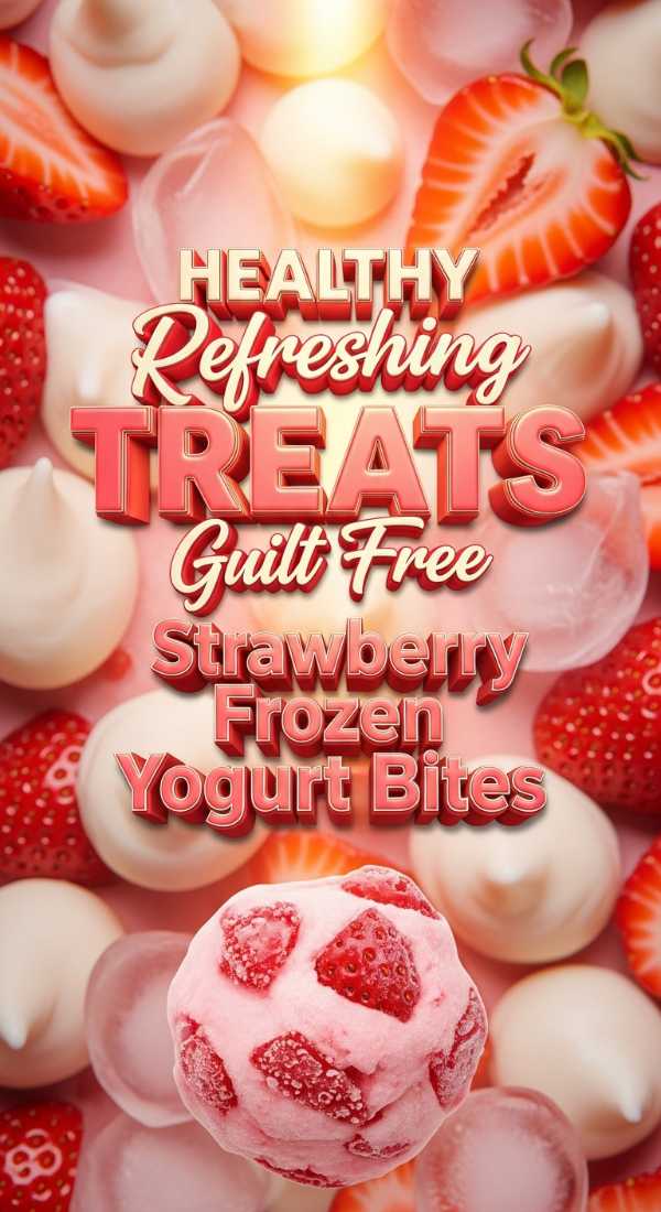 Healthy Strawberry Frozen Yogurt Bites 69ec984da8d4e