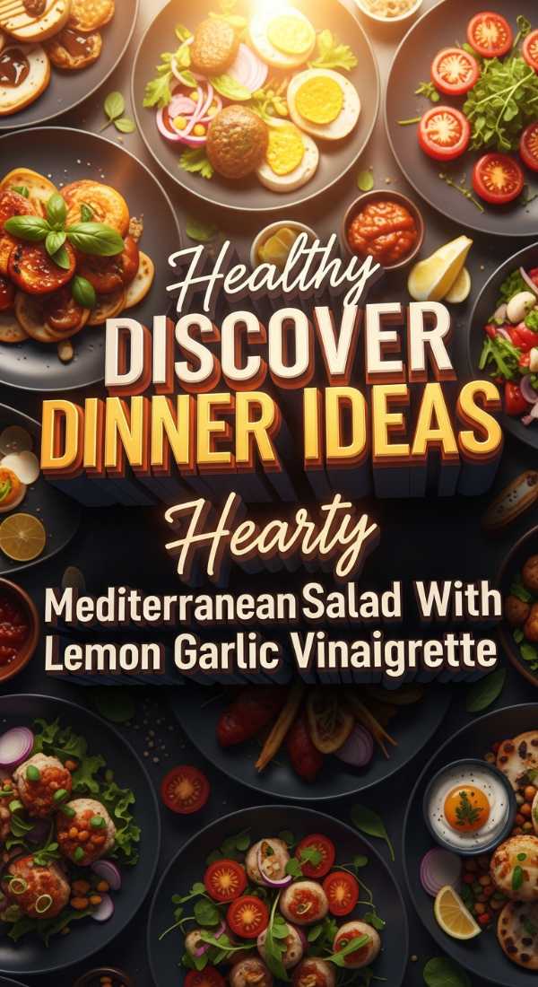 Hearty Mediterranean Salad With Lemon Garlic Vinaigrette 69e362b73f06d