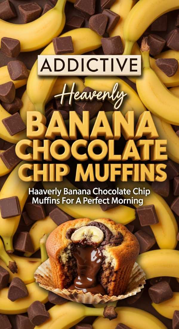 Heavenly Banana Chocolate Chip Muffins 69e86441358a8