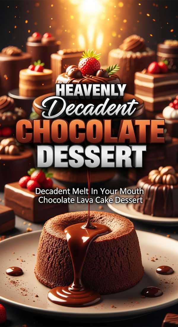 Heavenly Decadent Chocolate Lava Cake