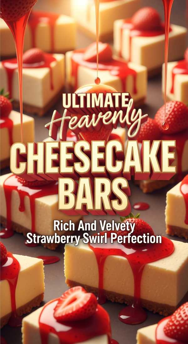 Heavenly Strawberry Swirl Cheesecake Bars 69e5cc912dfb8