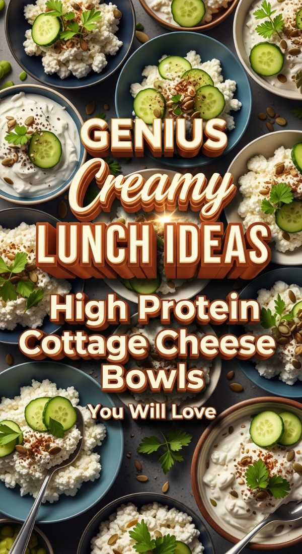 High Protein Cottage Cheese Lunch Bowls