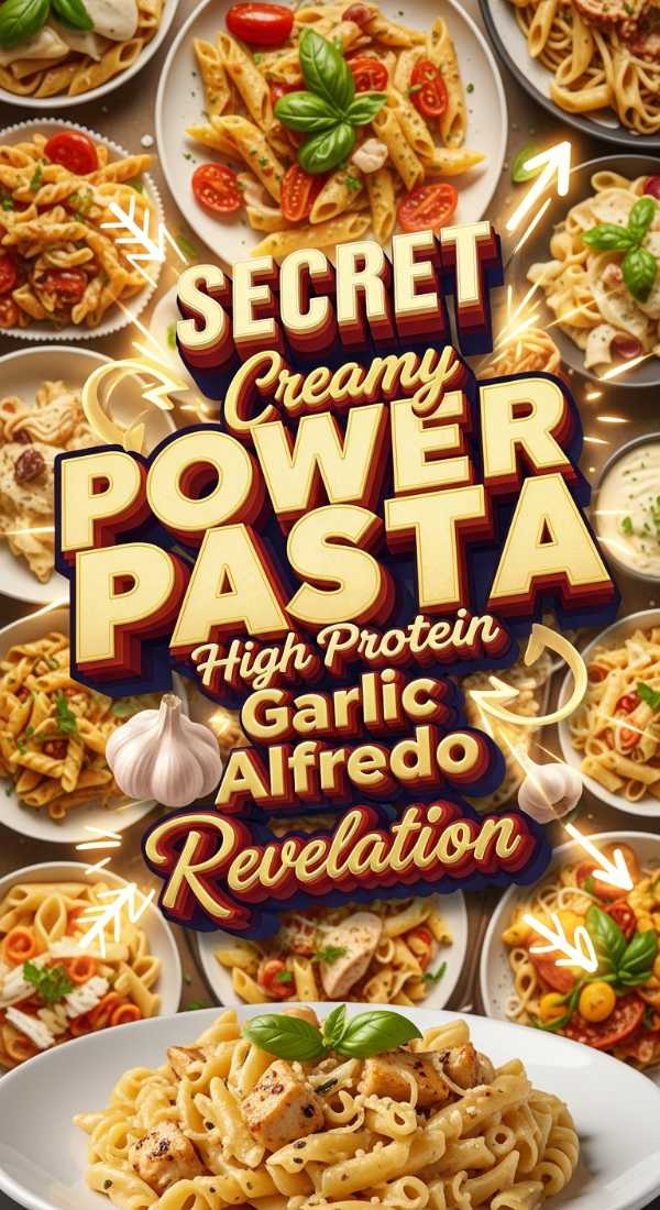High Protein Garlic Alfredo Pasta Revelation 69e35f9edbff6