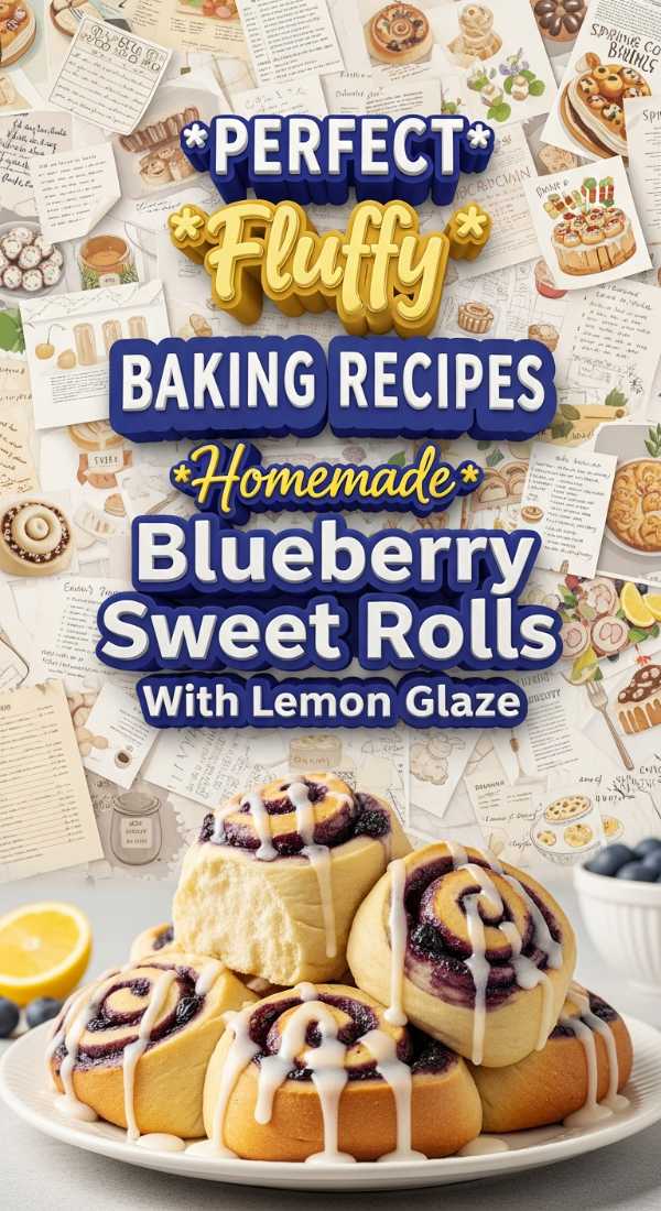 Homemade Blueberry Sweet Rolls With Lemon Glaze 69e5cd94bd3f3