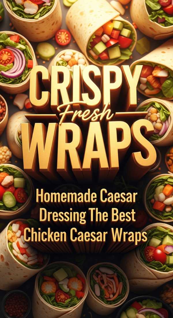 Homemade Caesar Dressing For Crispy Chicken Wraps 69edb90e17ba3