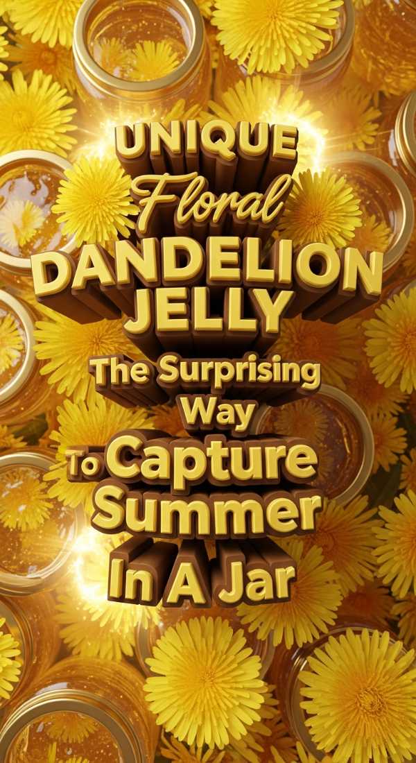 Homemade Dandelion Jelly Summer Preservation Recipe 69eefdfa17139