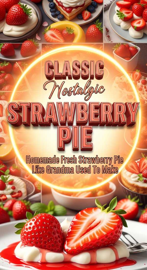 Homemade Fresh Strawberry Pie Like Grandma Used To Make 69e9bc9f59e6e