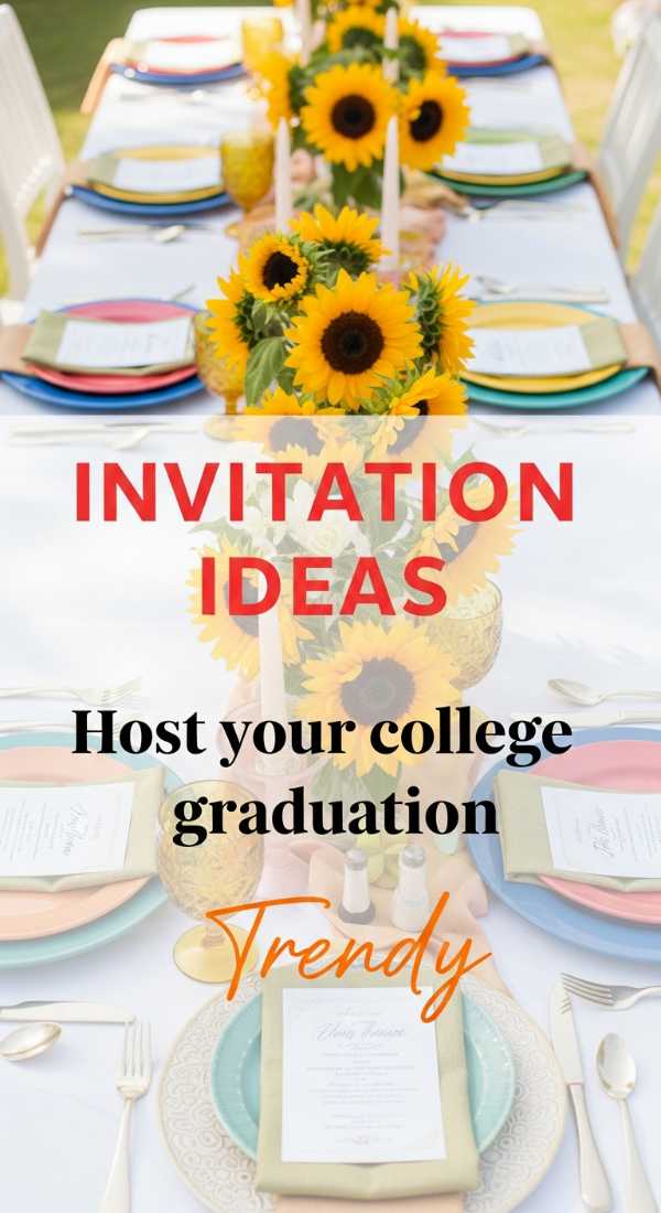 Host Your College Graduation With 5 Trendy Invitation Ideas 69e9f7fb095f8