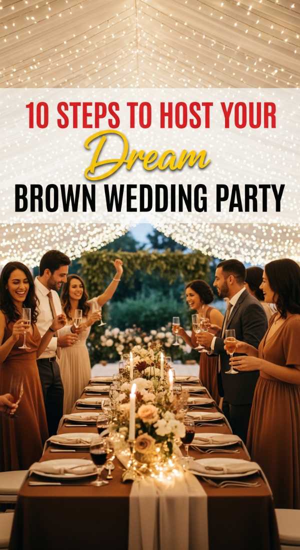 Host Your Dream Brown Wedding Party In 10 Steps 69e4ae2d074df