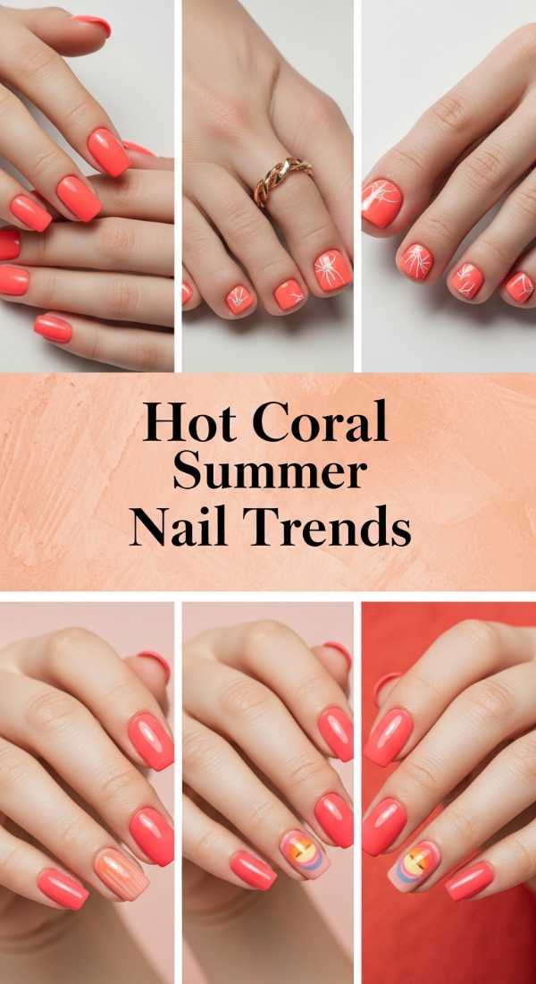Hot Coral Summer Nail Trends 69f32d7aec315