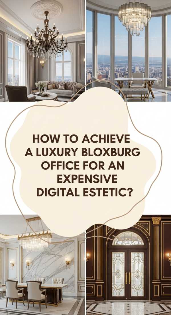 How To Achieve A Luxury Bloxburg Office For An Expensive Digital Aesthetic 69f2f80c94635