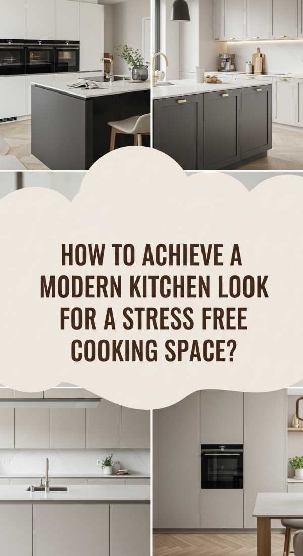 How To Achieve A Modern Kitchen Look For A Stress Free Cooking Space 69eb42d3d06be