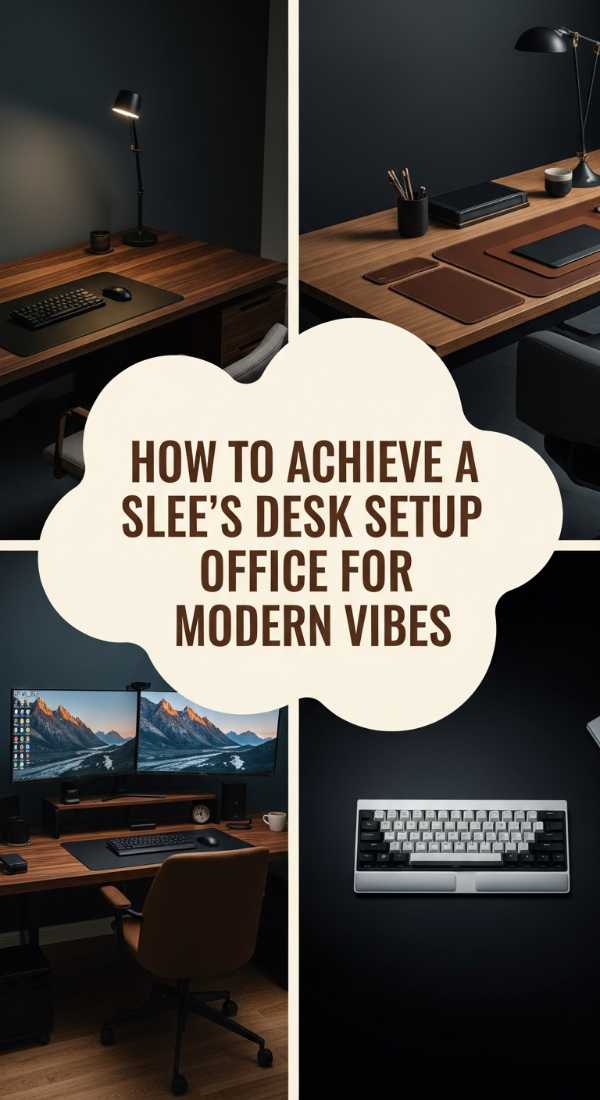 How To Achieve A Sleek Mens Desk Setup Office For Modern Vibes 69eb411ad857b