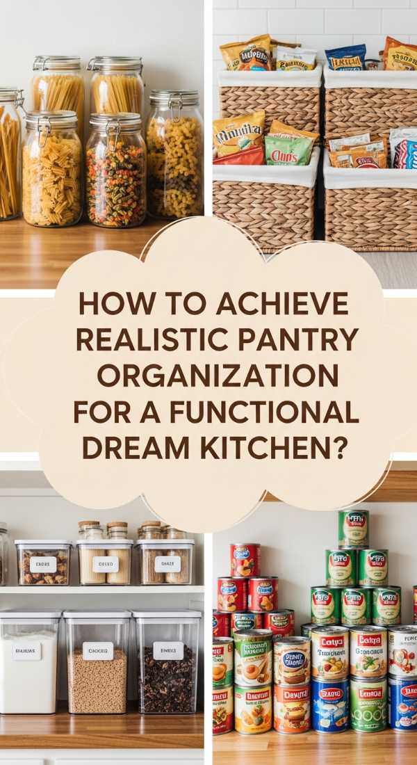 How To Achieve Realistic Pantry Organization For A Functional Dream Kitchen 69edfdc618253