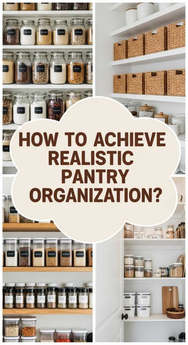 How To Achieve Realistic Pantry Organization For A Stress Free Kitchen 69f08205a1c1e