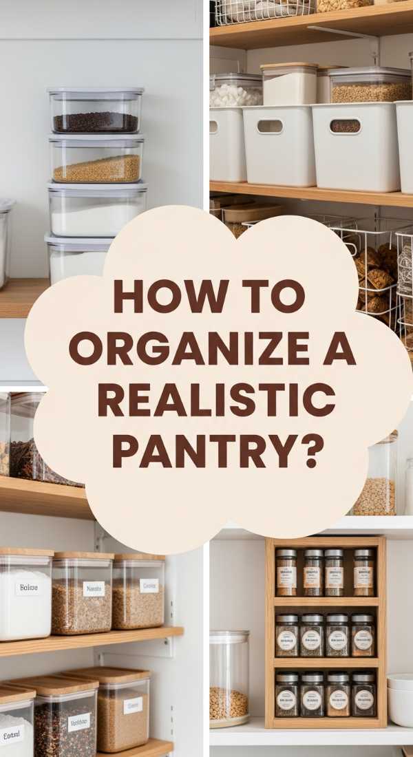 How To Achieve Realistic Pantry Organization For A Stress Free Kitchen 69f232ec37d06