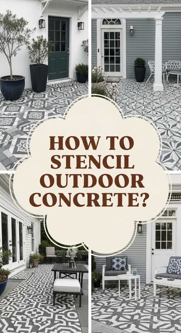 How To Apply Concrete Stencil Outdoor For A Sophisticated Patio Refresh 69f232ed95323