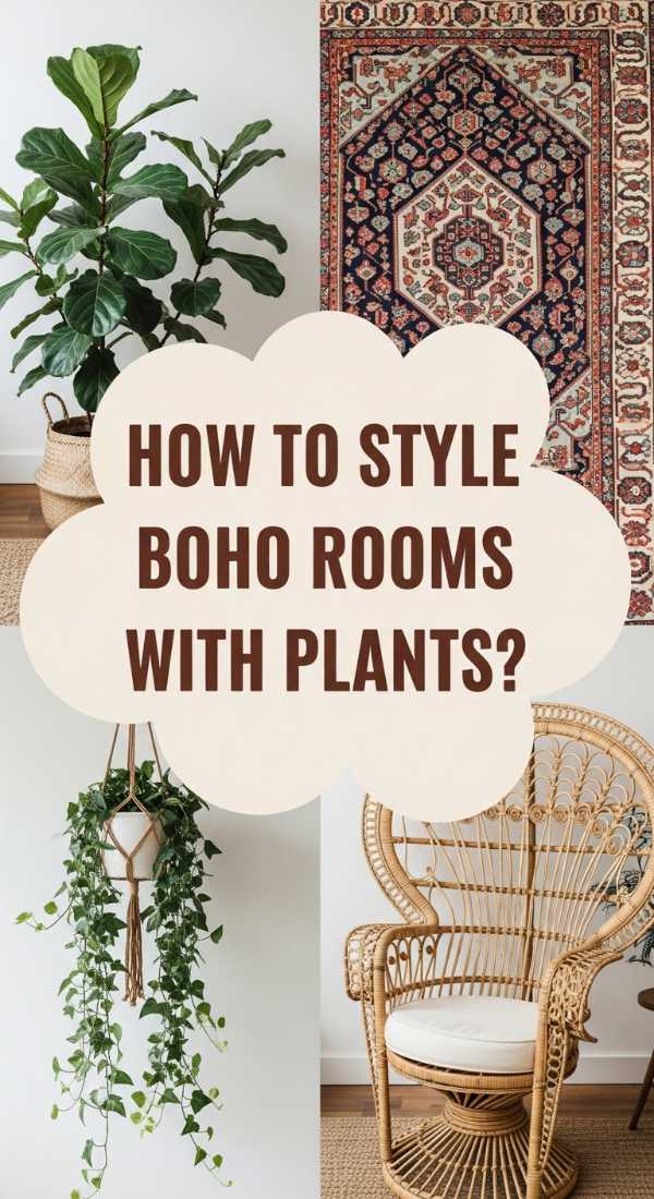 How To Arrange A Boho Living Room With Lush Plants 69e3257b3bb7a