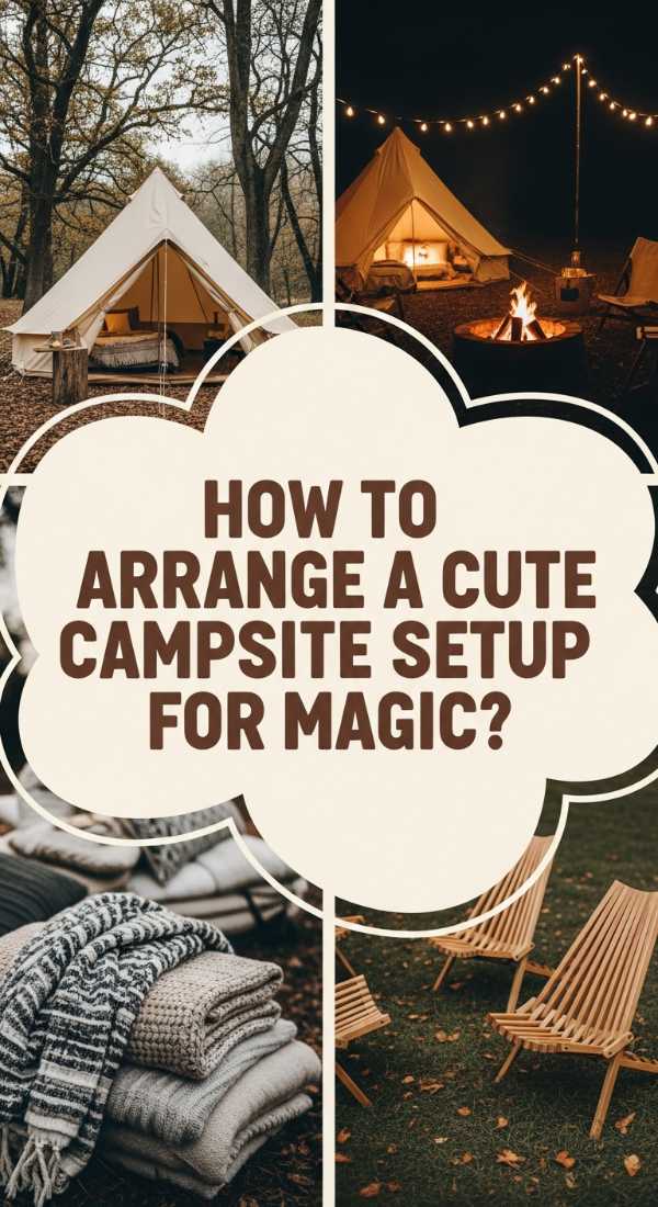 How To Arrange A Cute Campsite Setup For A Magical Nature Retreat 69dde8c99bec4