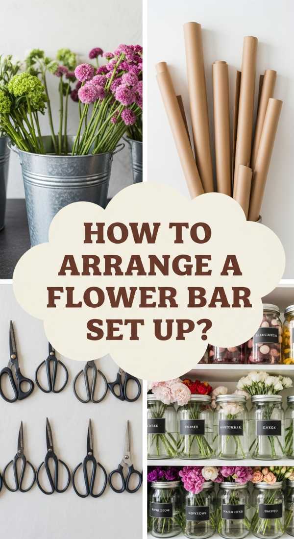How To Arrange A Flower Bar Set Up For A Seamless Guest Experience 69f0803706102
