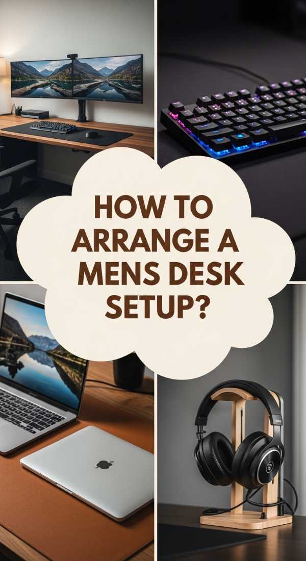 How to Arrange a Men’s Desk Setup Office for Clean Style