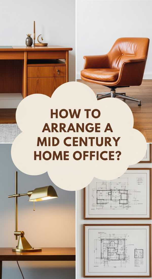 How To Arrange A Mid Century Home Office For Total Professional Focus 69e3257620cf1