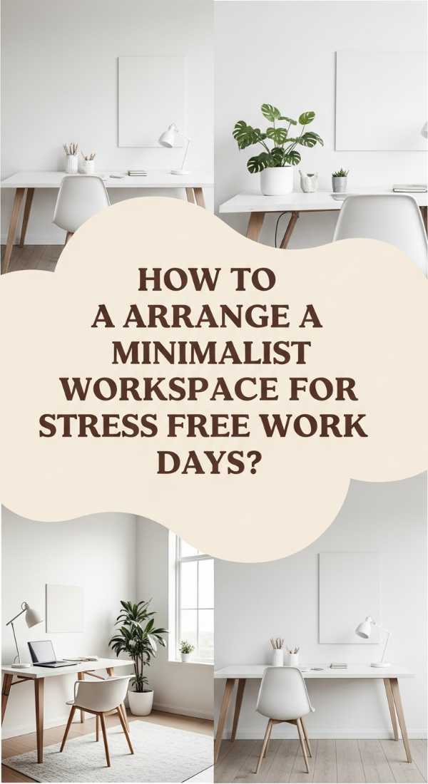 How To Arrange A Minimalist Workspace For Stress Free Work Days 69e4b91bb9124