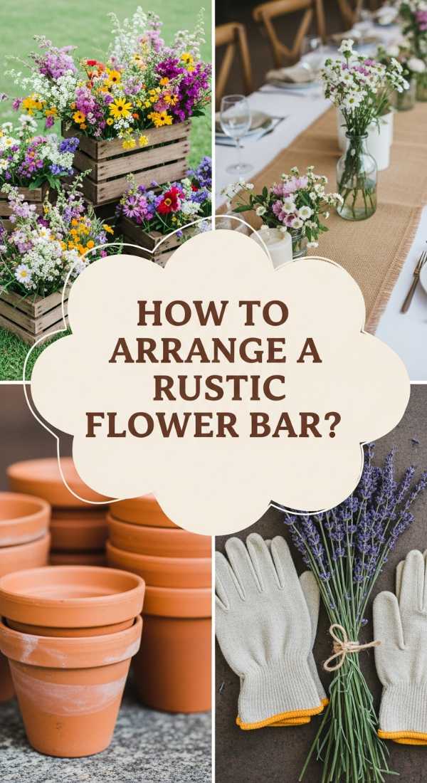 How To Arrange A Rustic Flower Bar For A Cozy Garden Baby Shower 69f07ee27c674