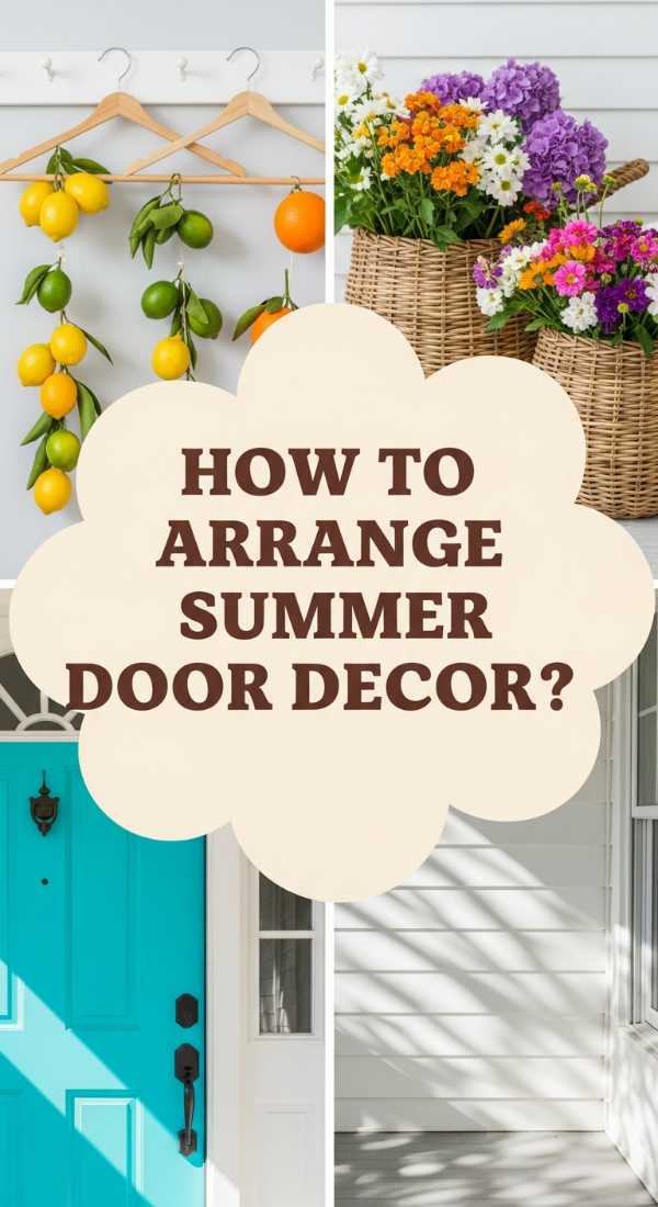How To Arrange A Summer Door Hanger For Instant Curb Appeal 69dde9058664a
