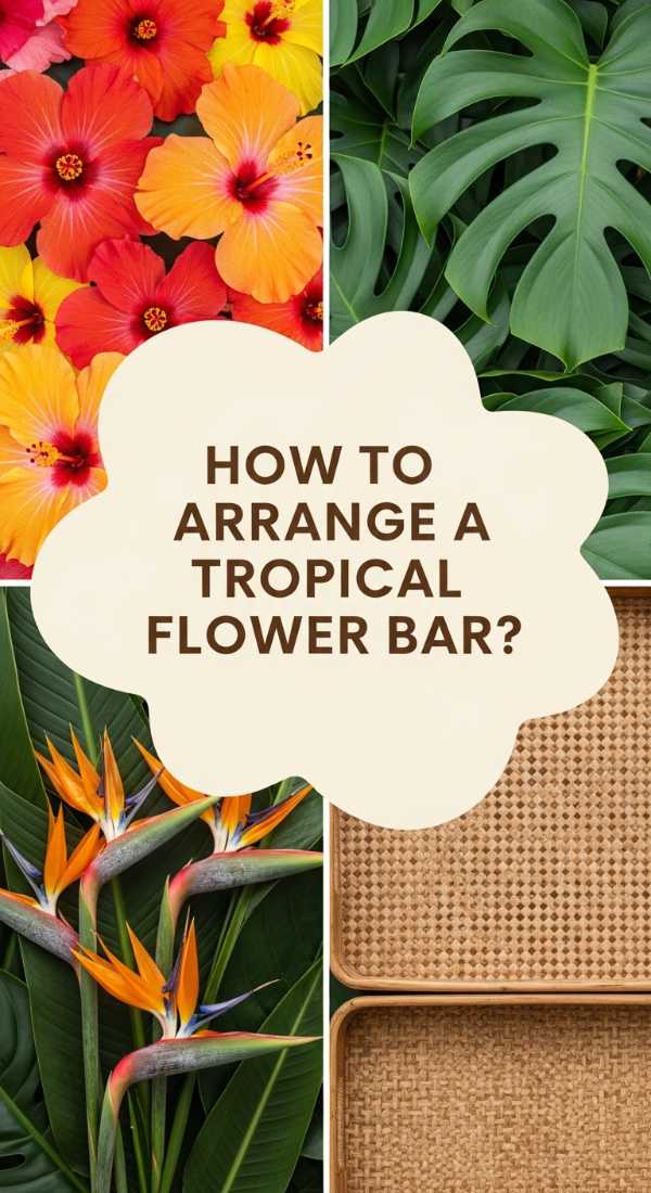 How To Arrange A Tropical Flower Bar For A Sun Soaked Celebration 69f0820c535da