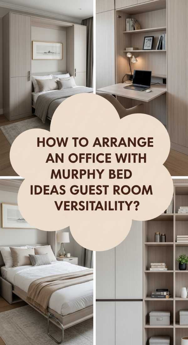 How To Arrange An Office With Murphy Bed Ideas For Guest Room Versatility 69ef1717c3544