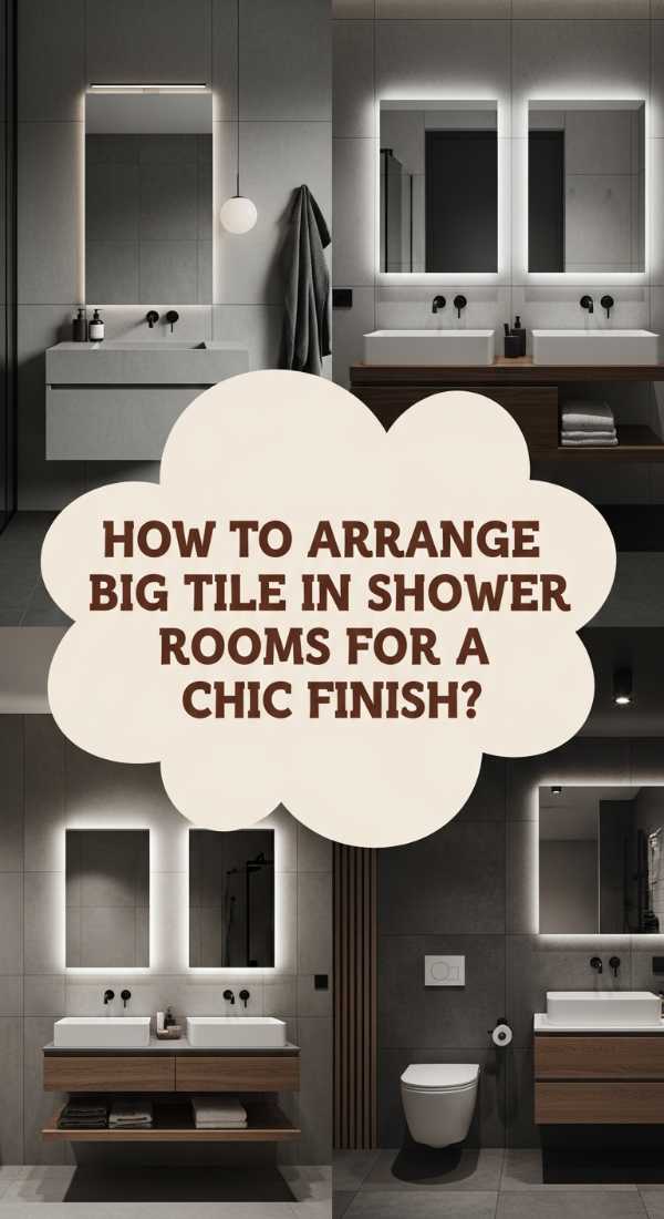 How To Arrange Big Tile In Shower Rooms For A Chic Finish 69f23510919f9