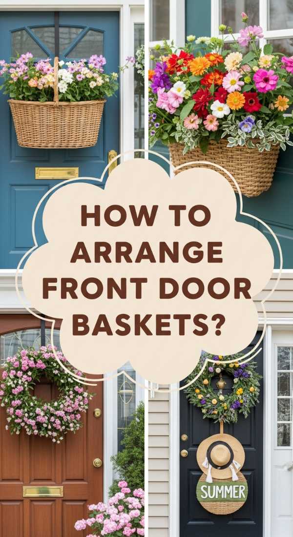 How To Arrange Front Door Baskets With Flowers For A Welcoming Entrance 69f238b8b8138