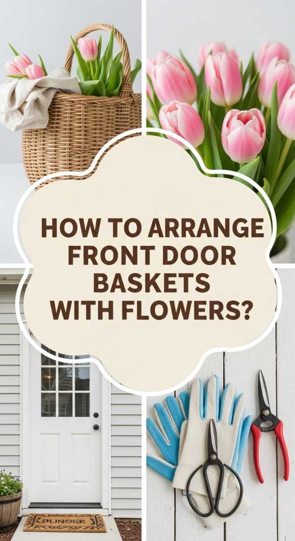 How To Arrange Front Door Baskets With Flowers For Charming Entryways 69e9fc7d0c897