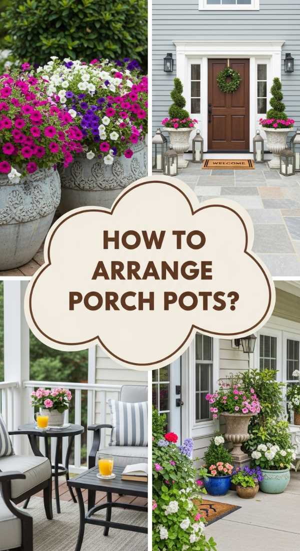 How To Arrange Front Porch Flower Pots For A Grand Entrance 69f232d69068a