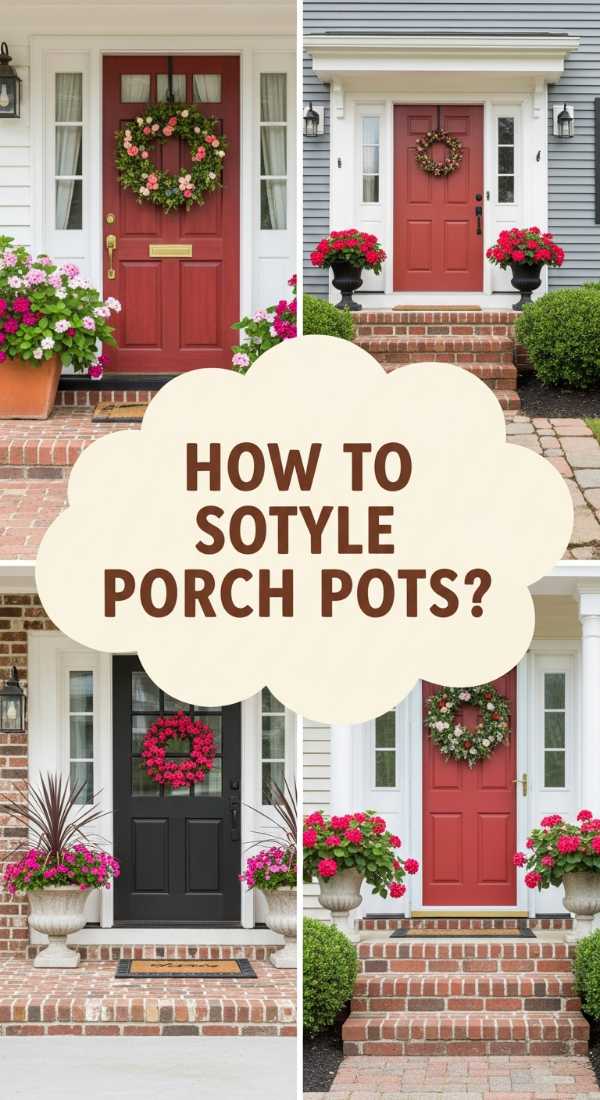 How To Arrange Front Porch Flower Pots For A Welcoming Entrance 69ef12333fb75