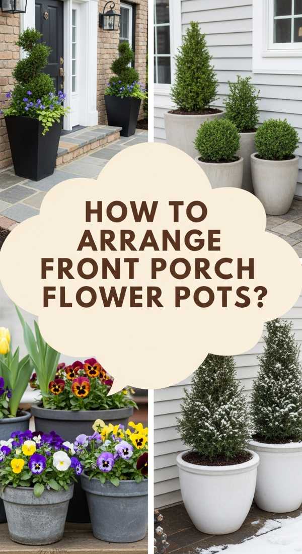 How To Arrange Front Porch Flower Pots For A Welcoming Entryway 69ef13af459ec