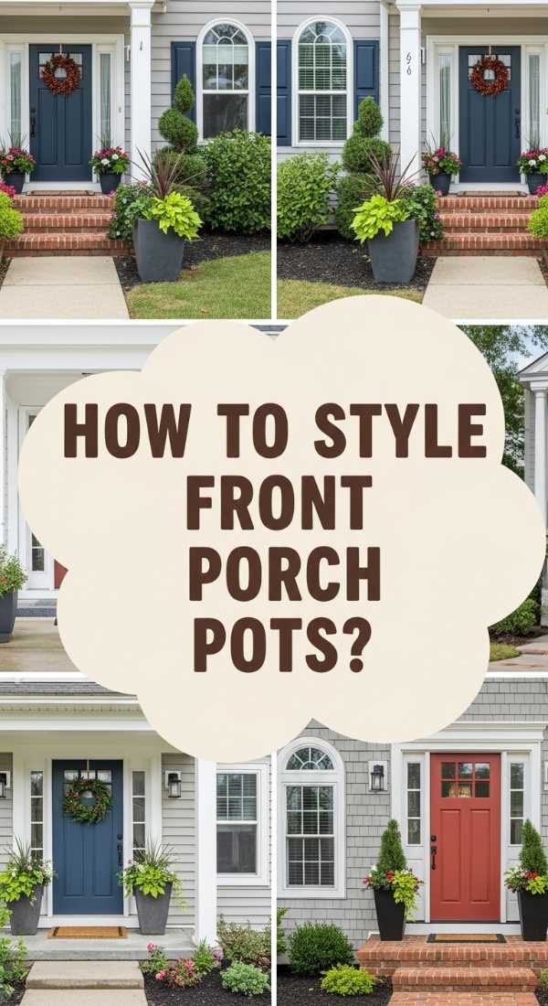How To Arrange Front Porch Flower Pots For An Inviting Entrance 69ef13b35785a